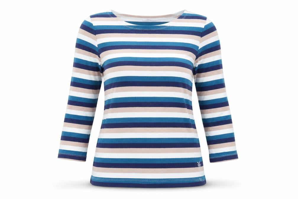 Crew Womens Clothing Multicoloured Striped Basic T-Shirt Size 8