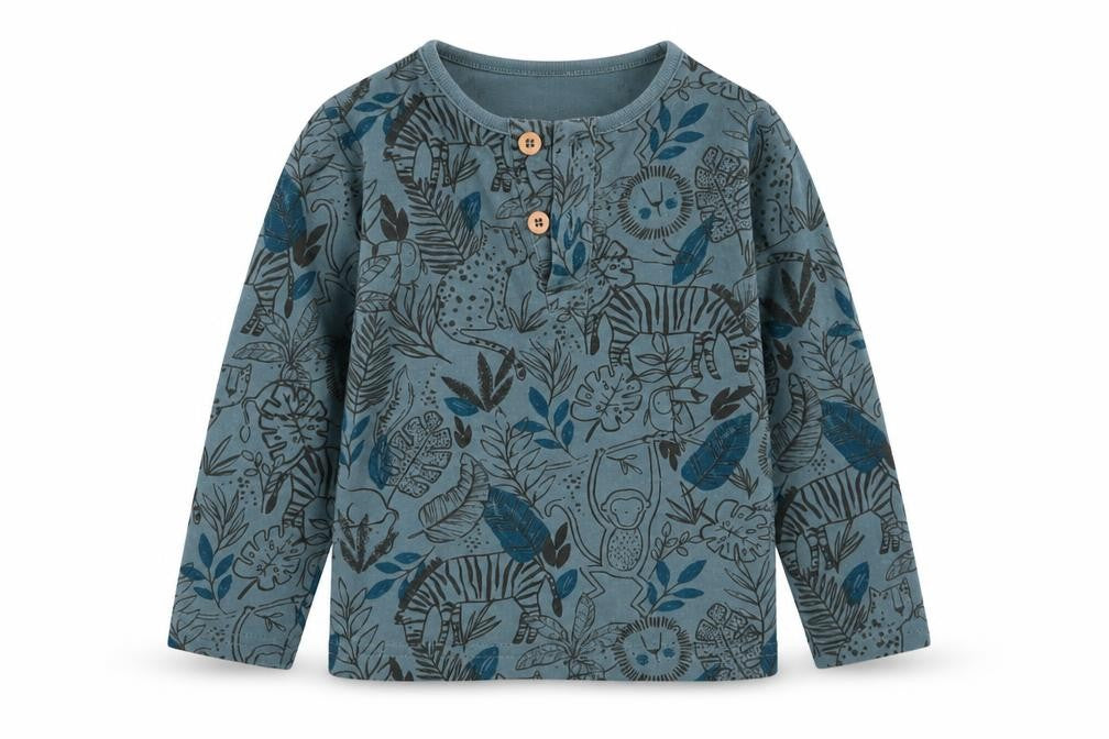 TU Girls Green Floral  Basic T-Shirt Size 9-12 Months