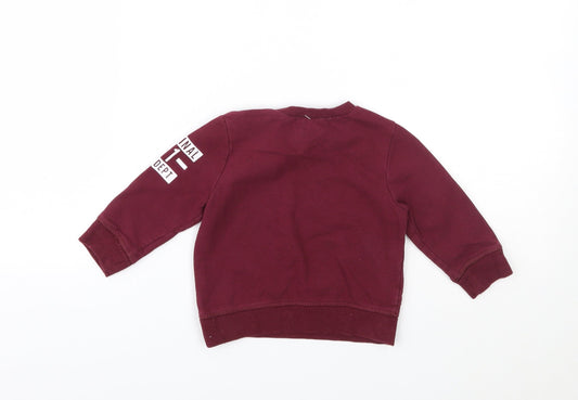 M Baby Red   Pullover Jumper Size 6-9 Months