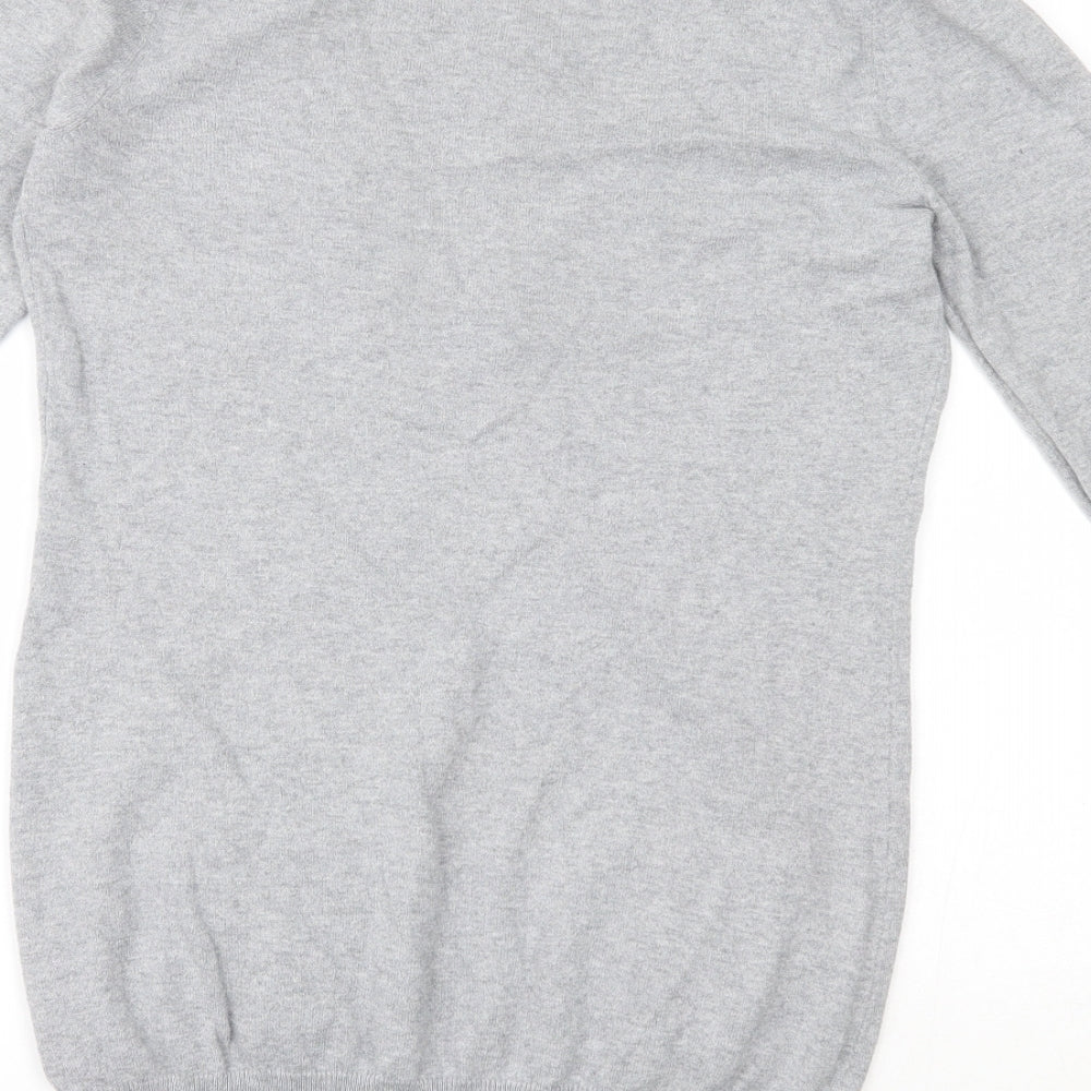 INTERNACIONALE  Womens Grey Geometric  Pullover Jumper Size 12