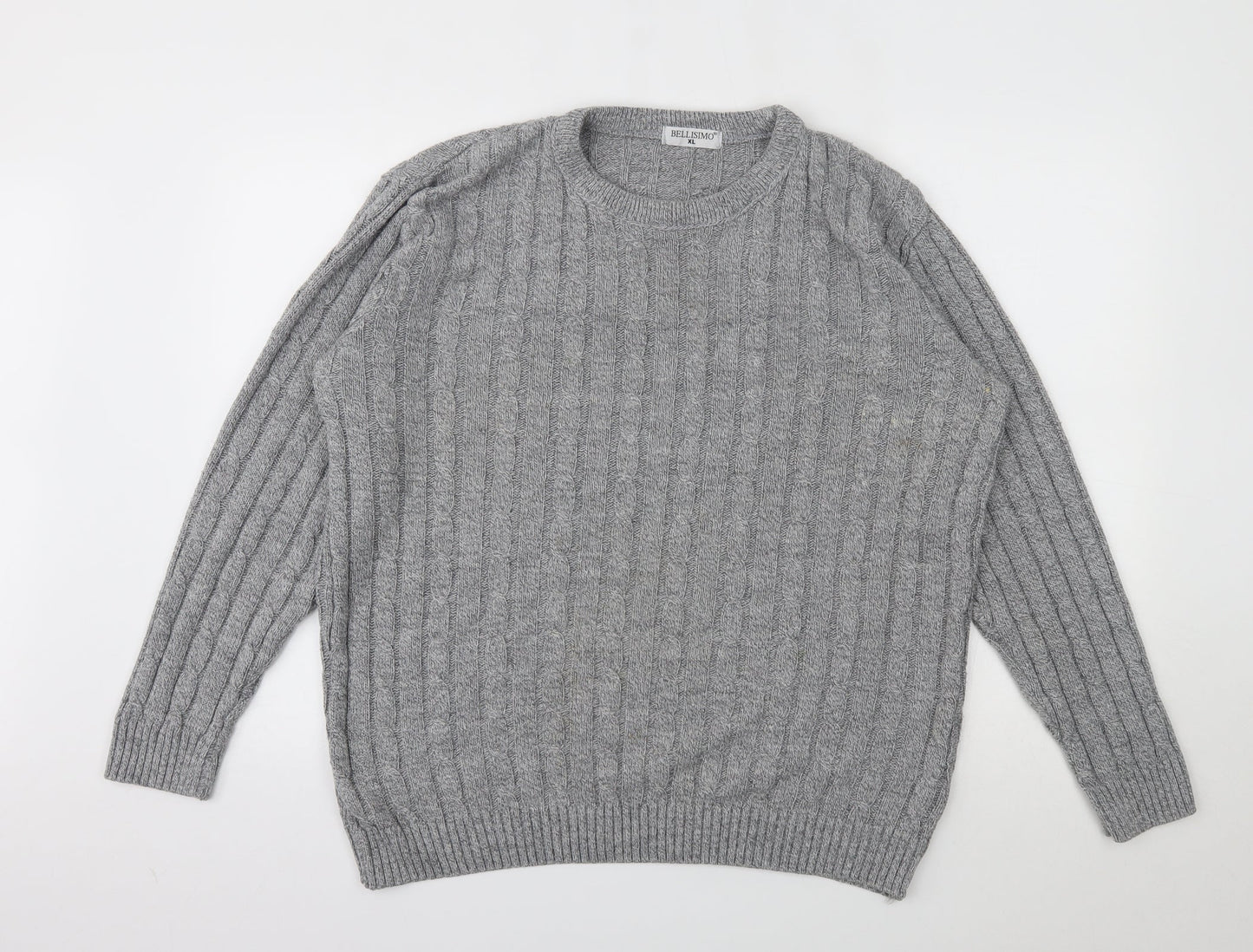 BELLISMIMO  Mens Grey   Pullover Sweatshirt Size XL