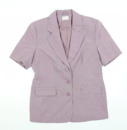 Portafina Womens Purple   Jacket Blazer Size 14