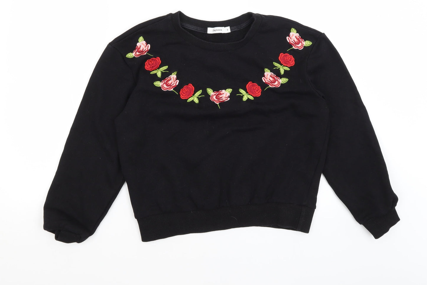 Daphnea Womens Black   Pullover Jumper Size S