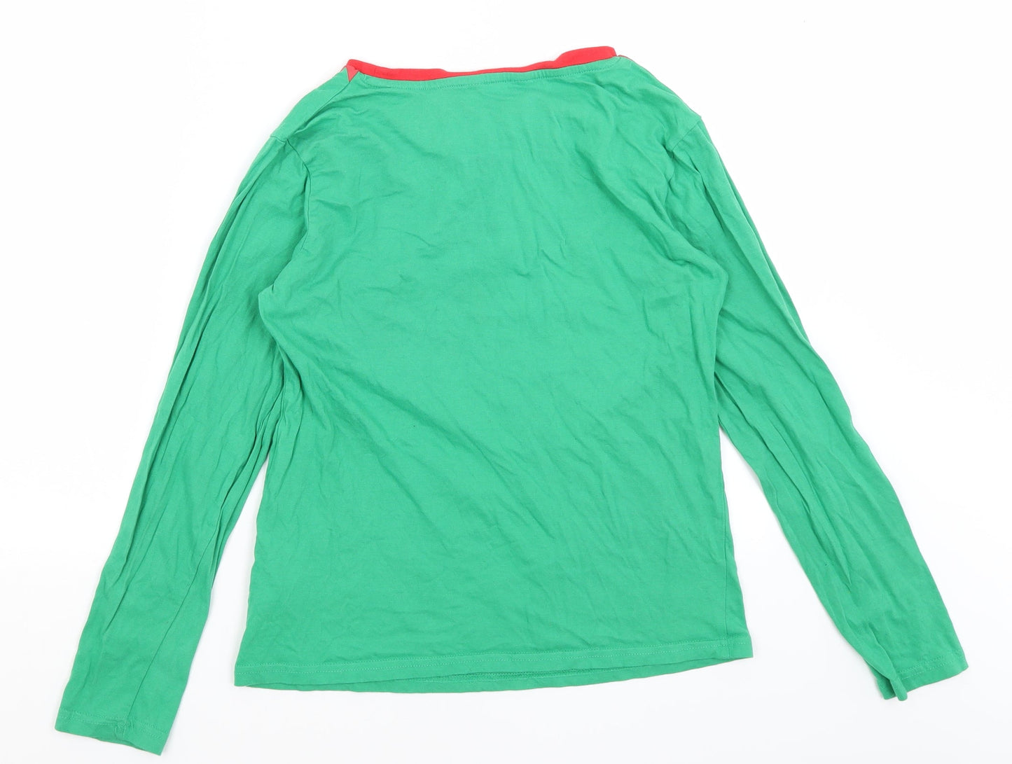 Made By Elves Womens Green   Basic T-Shirt Size 12  - Mum Elf