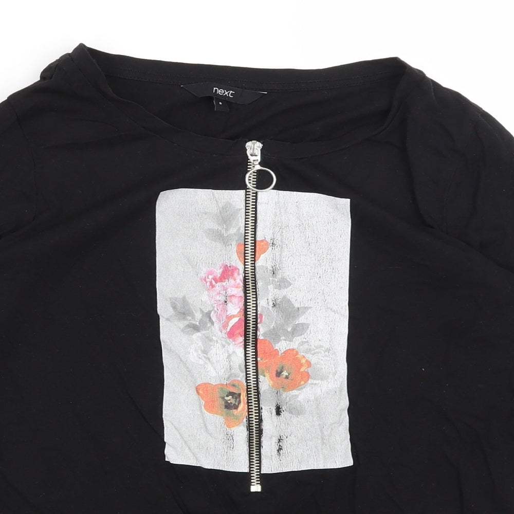 NEXT Womens Black   Basic T-Shirt Size 6