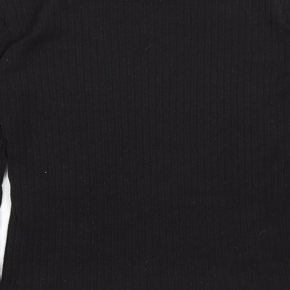 Elli White Womens Black   Basic T-Shirt Size S