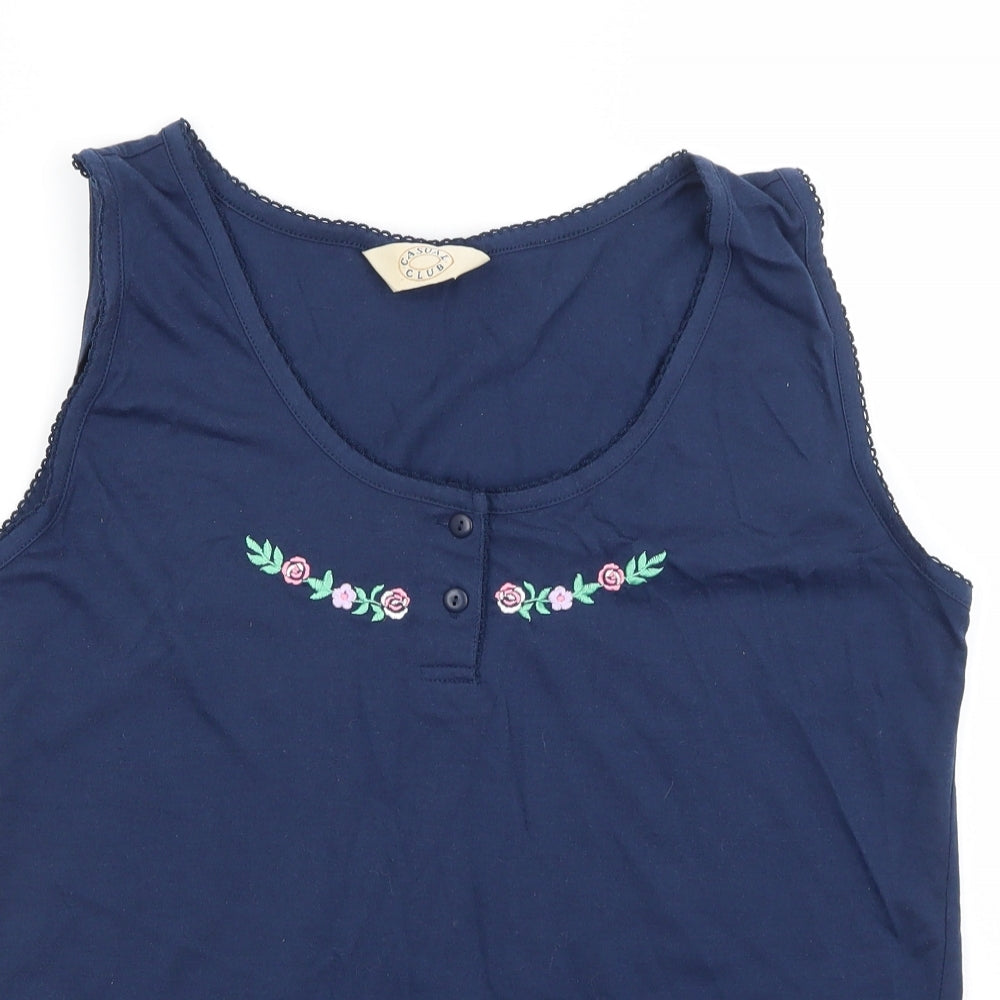 Casual Club Womens Blue   Basic Tank Size L