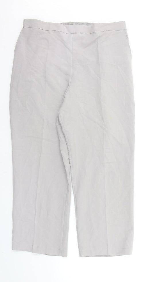 Preworn Womens Grey   Trousers  Size 18 L20 in
