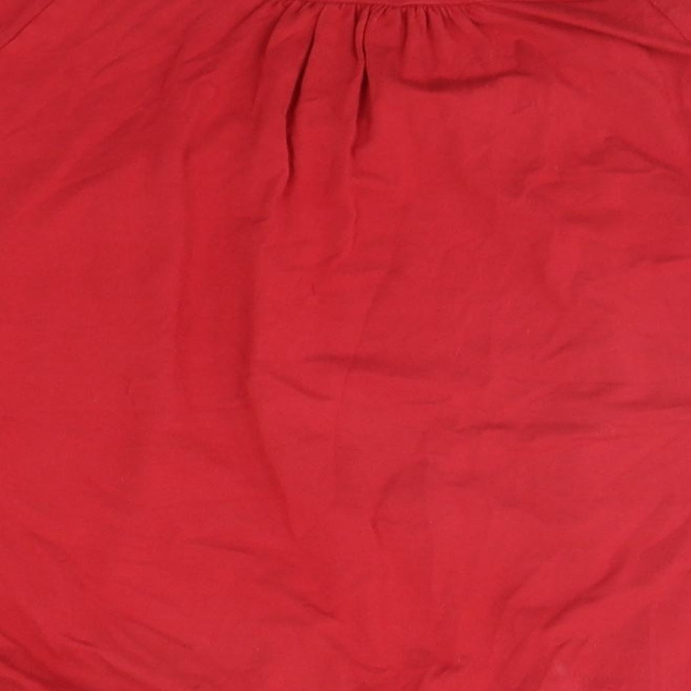 Jacqueline Riu Womens Red   Basic T-Shirt Size M