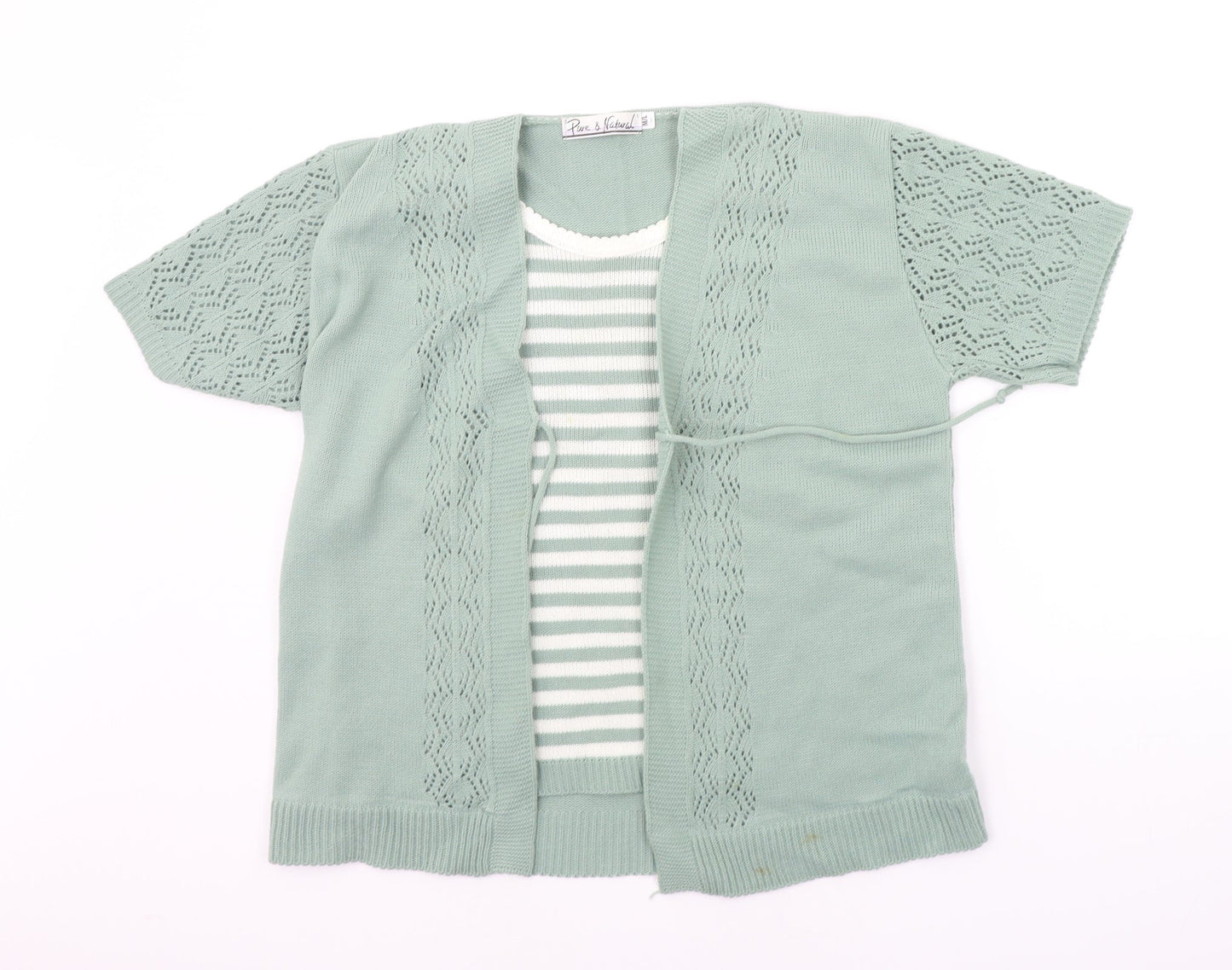 Pure & natural Womens Green   Pullover Jumper Size M