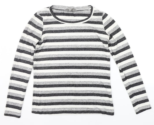 Moutain Warehouse Womens Grey Striped  Pullover Jumper Size 6