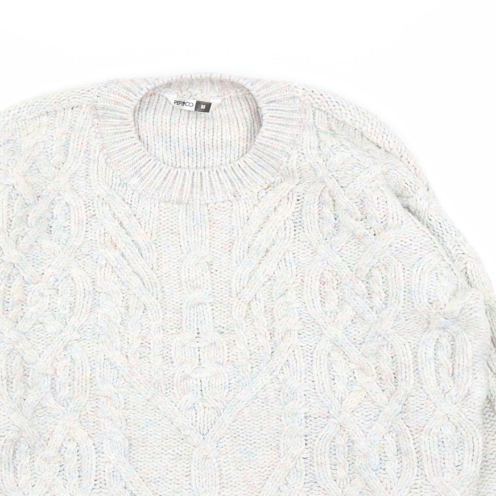 Pep&Co Womens Grey   Pullover Jumper Size M