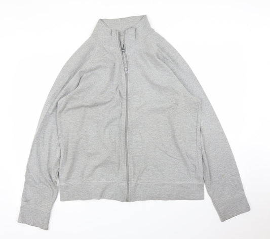 Preworn Mens Grey   Full Zip Jumper Size L