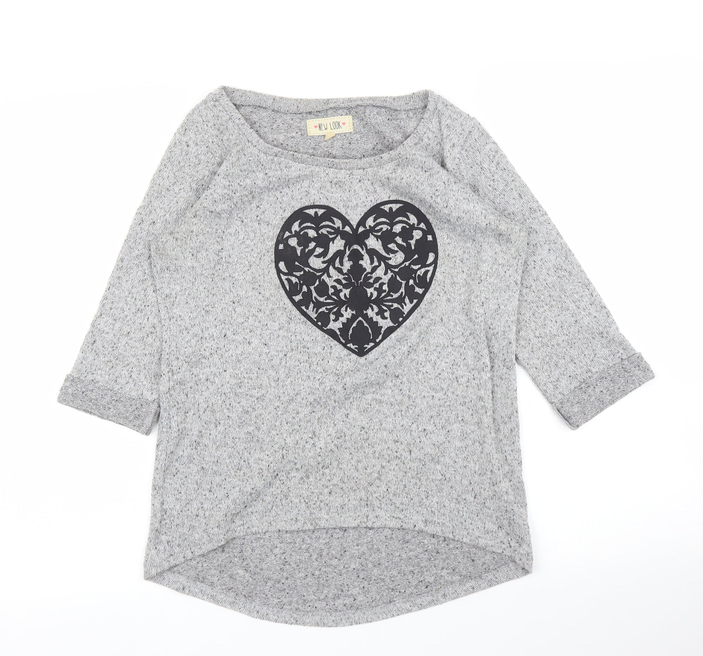 New Look Womens Grey   Basic T-Shirt Size 6