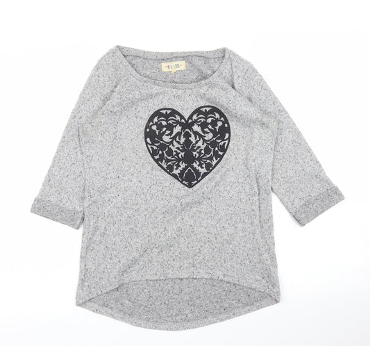 New Look Womens Grey   Basic T-Shirt Size 6