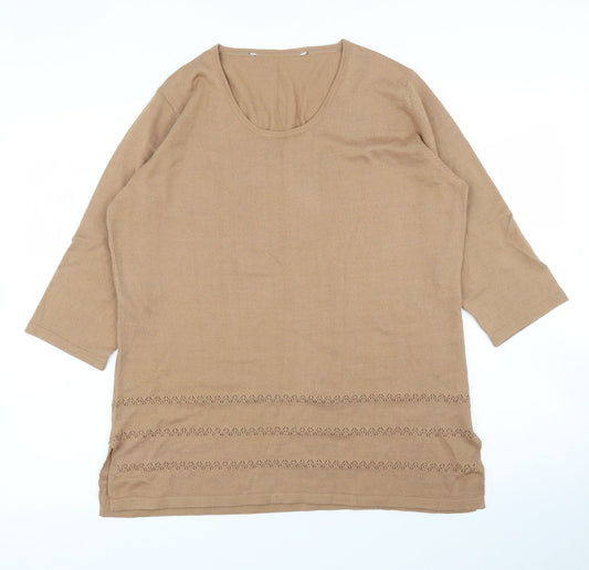 Preworn Womens Brown   Pullover Jumper Size XL