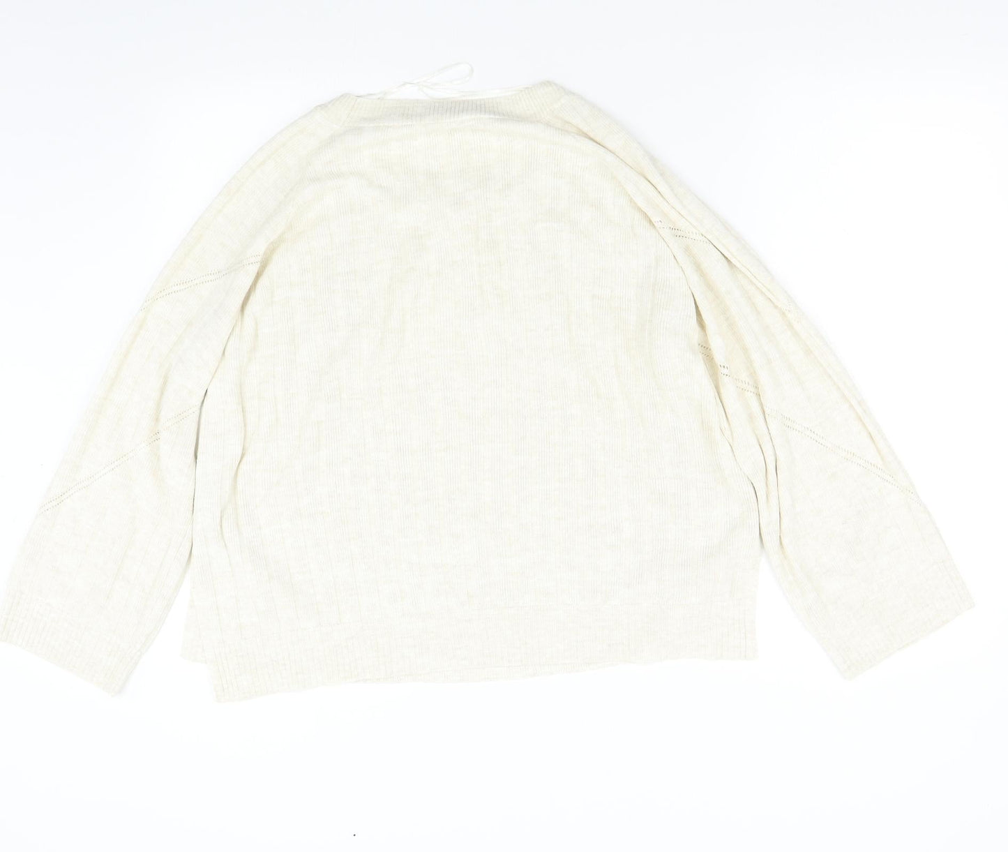 Only Womens Beige  Knit Pullover Jumper Size M