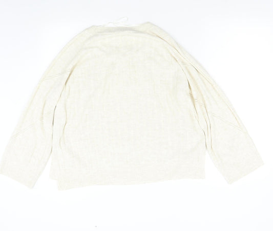 Only Womens Beige  Knit Pullover Jumper Size M