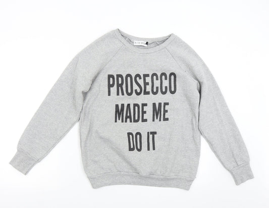 In the Style Womens Grey   Pullover Sweatshirt Size M  - Prosecco