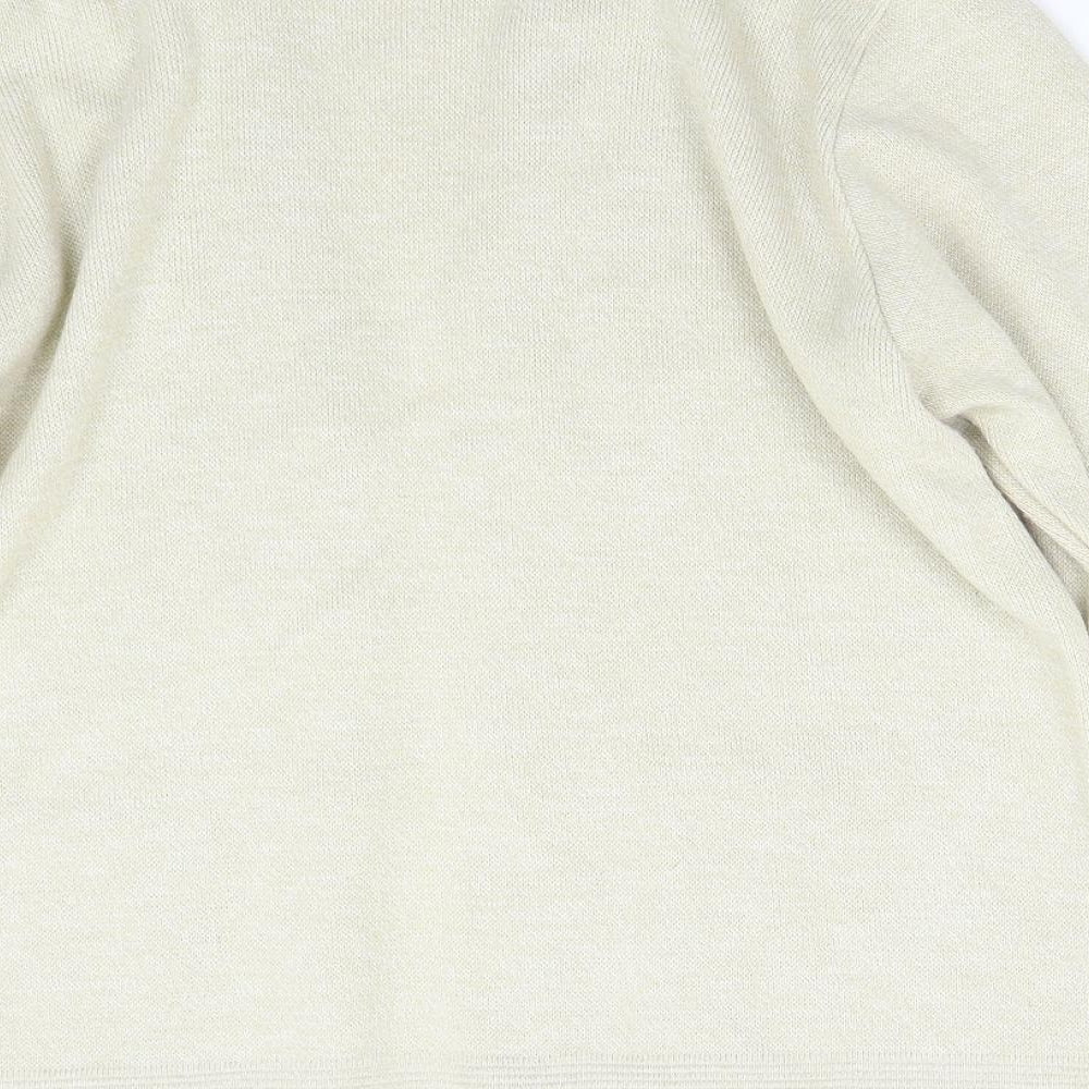 ME Womens Beige  Knit Cardigan Jumper Size M