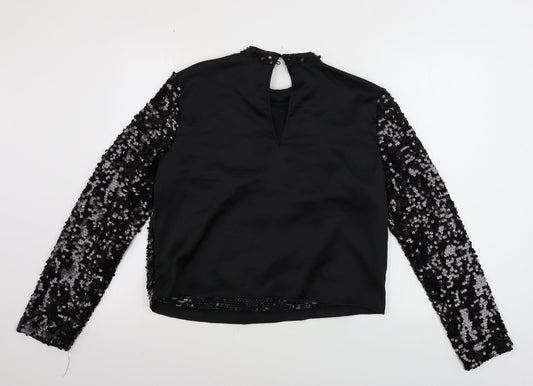H&M  Womens Black   Pullover Jumper Size 14