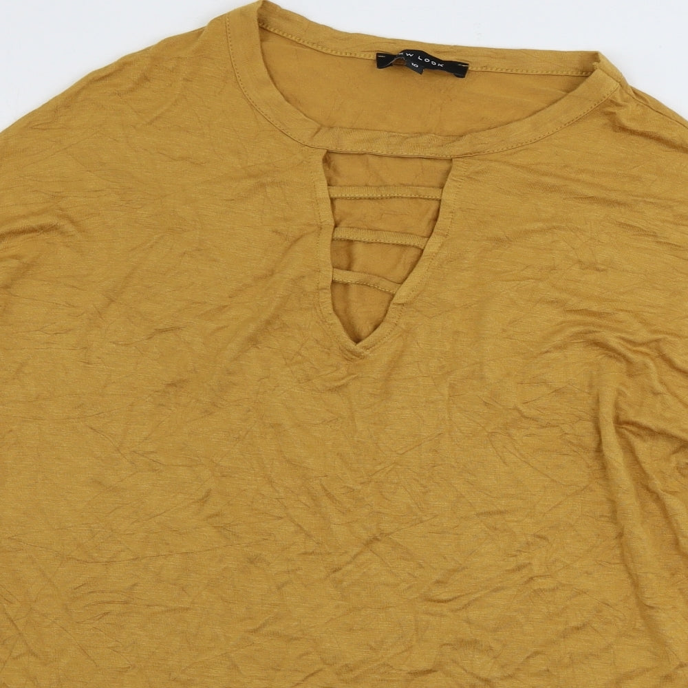 New Look  Womens Yellow   Basic Blouse Size 12