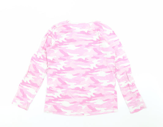 Primark Girls Pink Camouflage  Top Pyjama Top Size 13-14 Years  - dream life