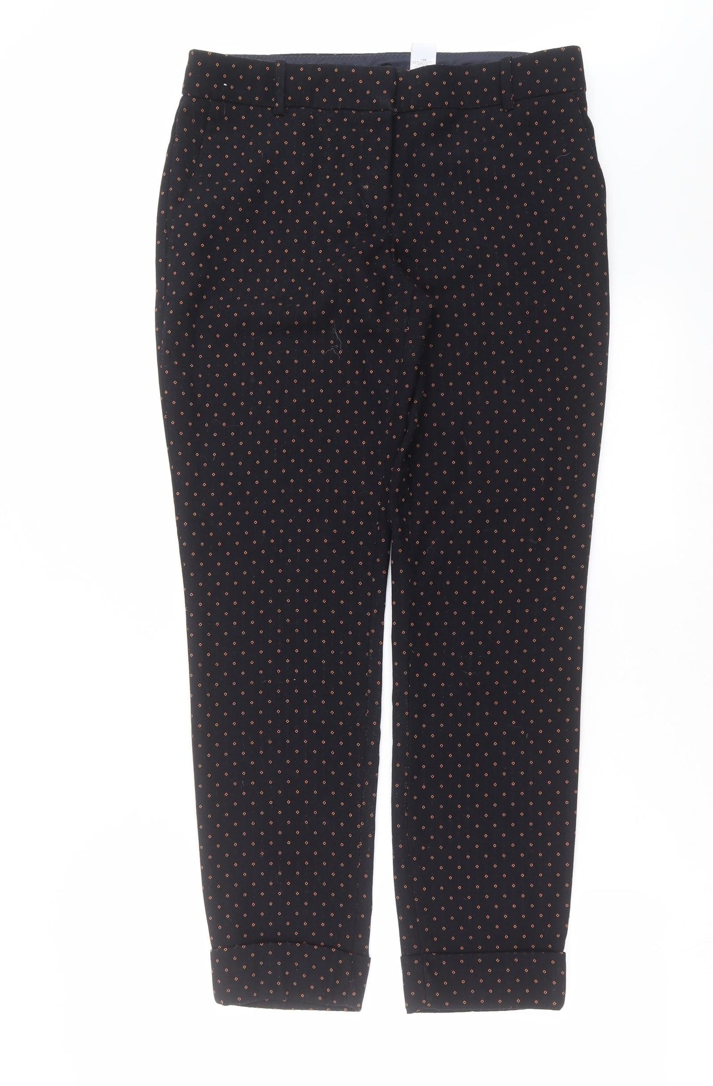 NEXT Womens Blue Geometric  Trousers  Size 10 L28 in