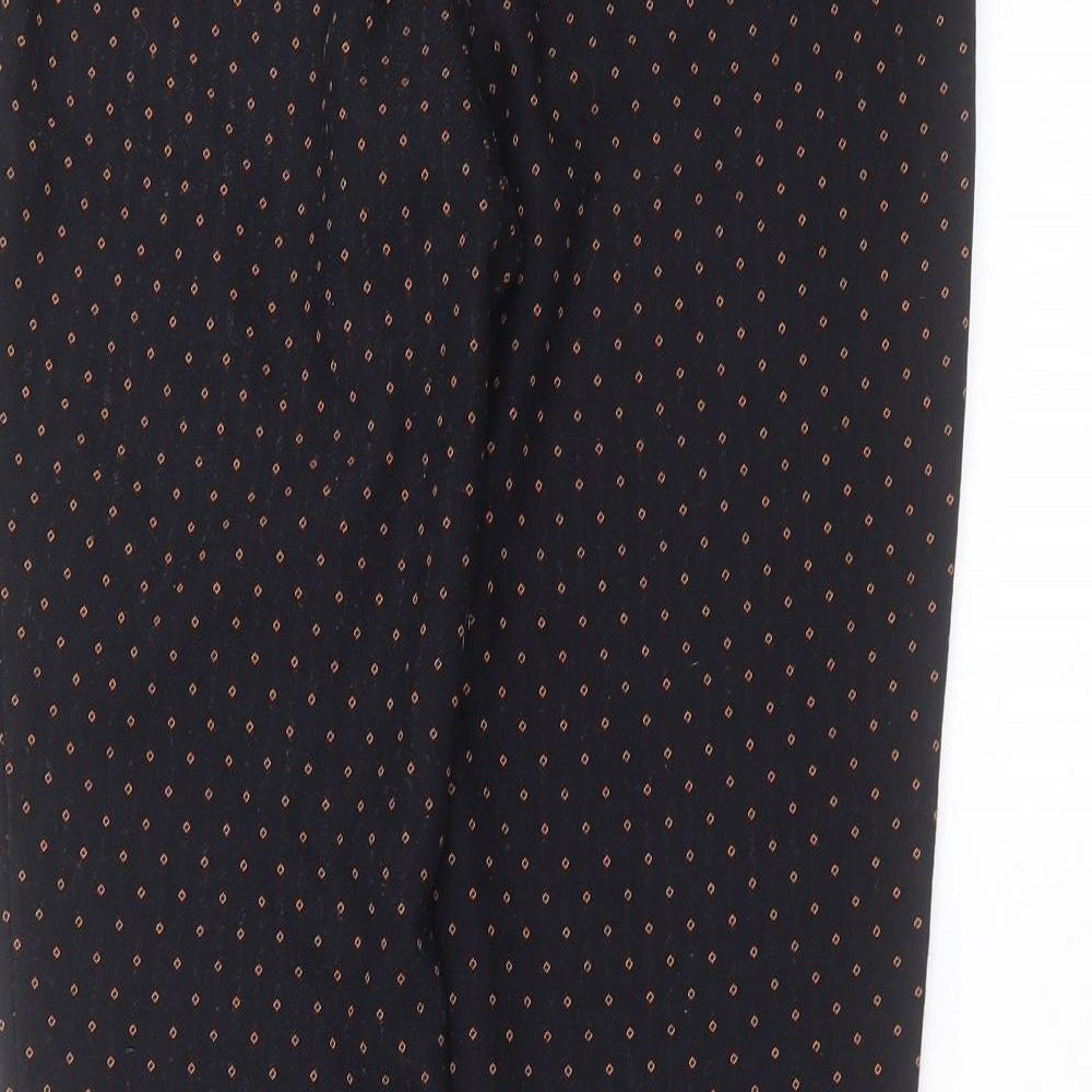 NEXT Womens Blue Geometric  Trousers  Size 10 L28 in