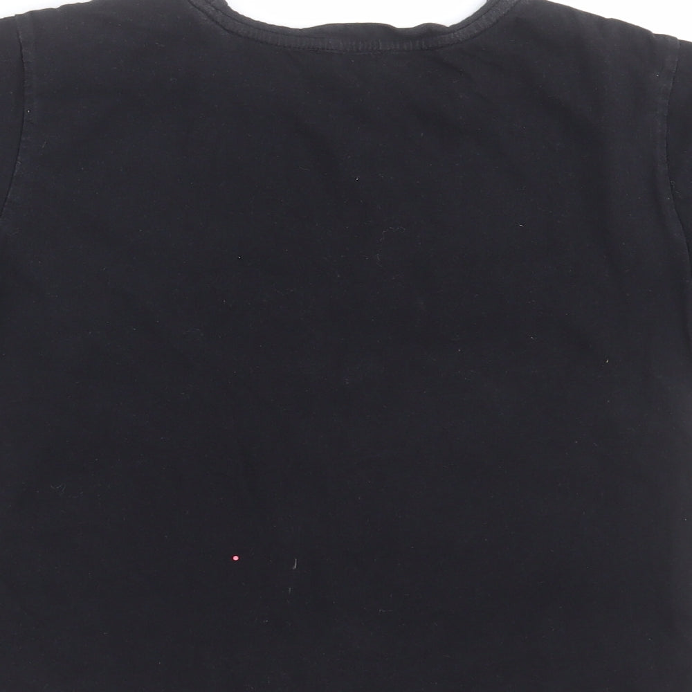New Look Girls Black   Basic T-Shirt Size M  - sloth