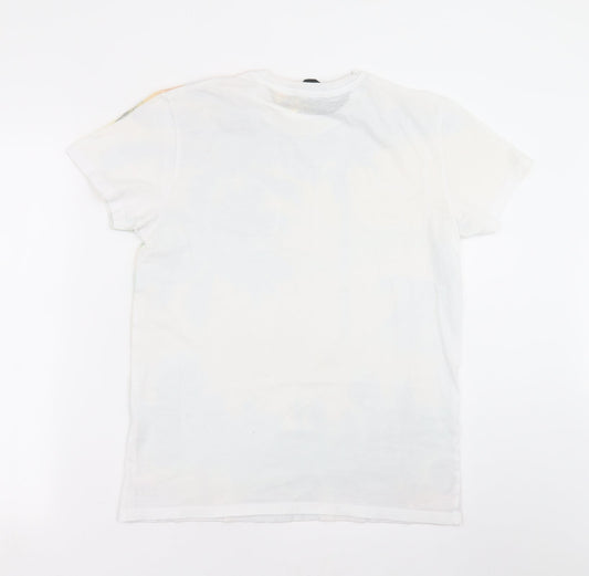 Cedar Wood State Mens White    T-Shirt Size M  - rio
