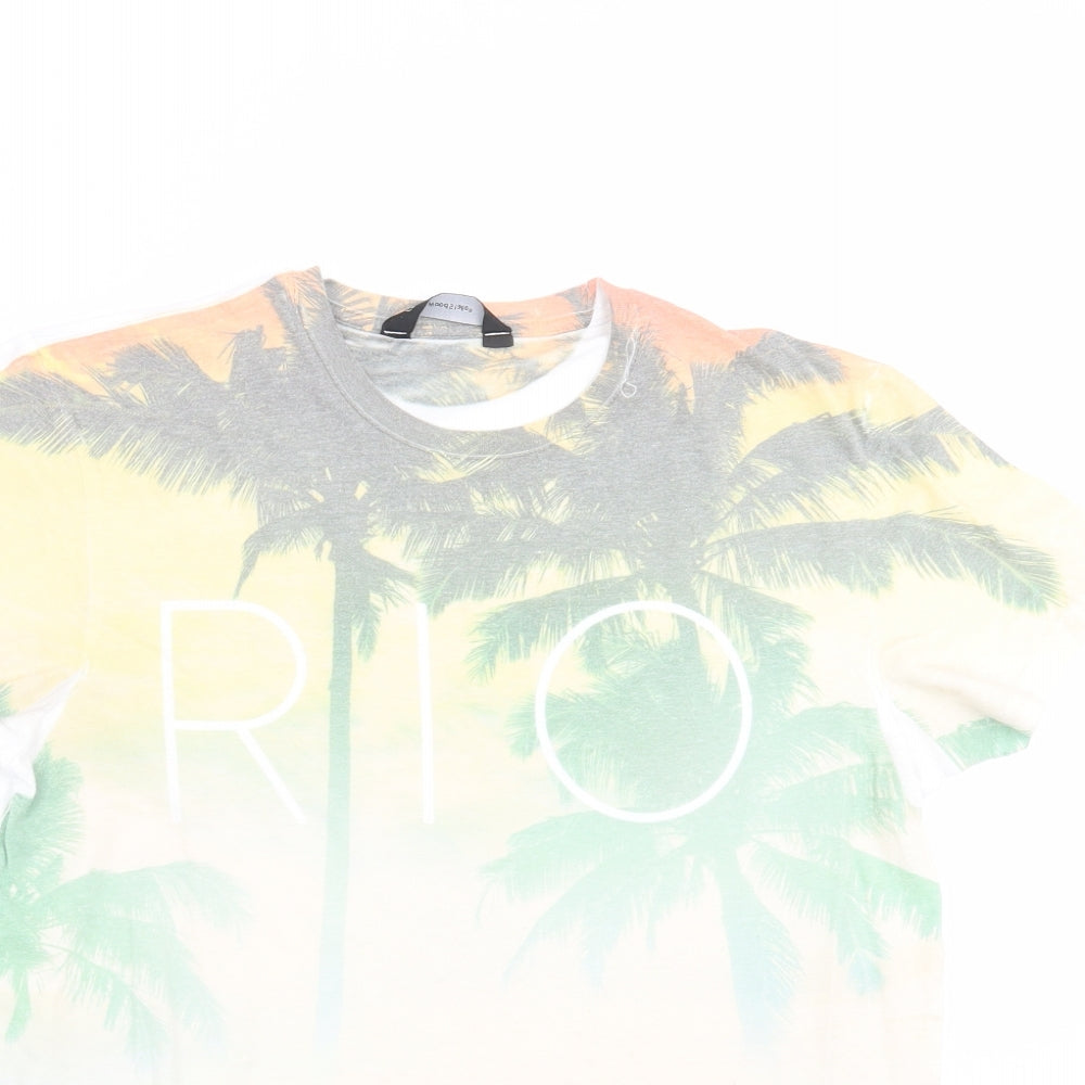 Cedar Wood State Mens White    T-Shirt Size M  - rio