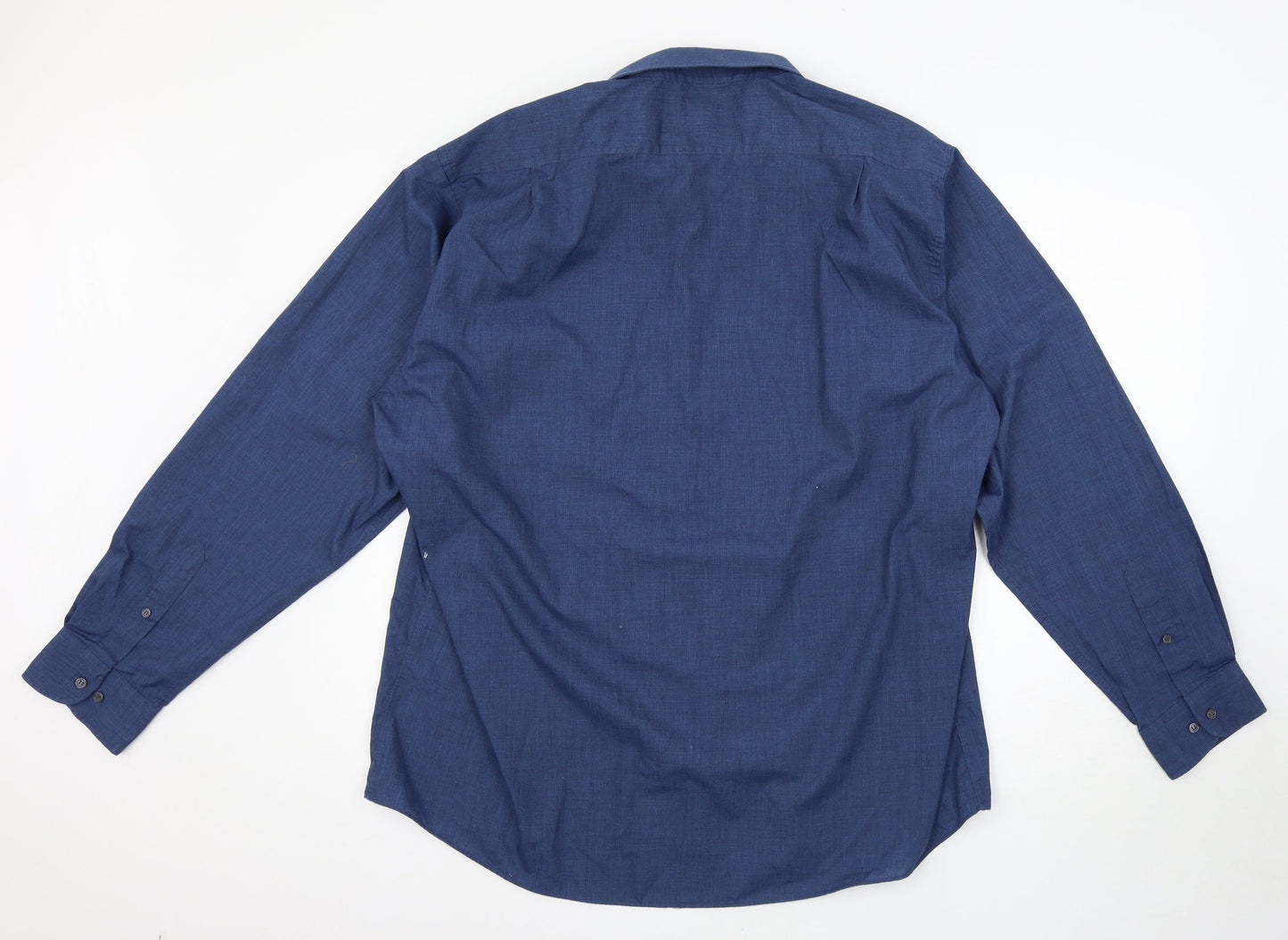 George Mens Blue    Button-Up Size 17