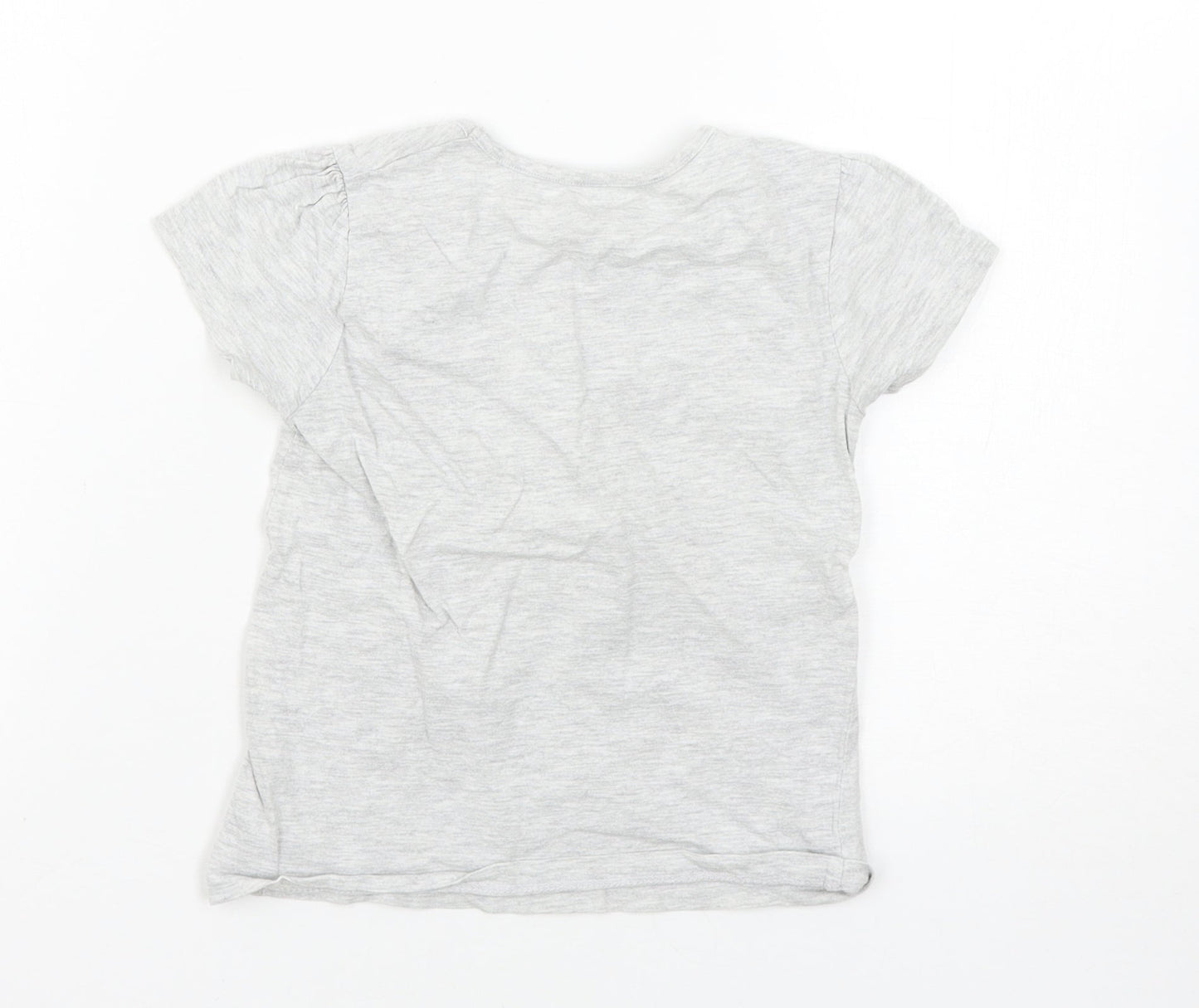 Primark Girls Grey   Basic T-Shirt Size 4-5 Years