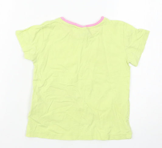 Primark Girls Yellow   Basic T-Shirt Size 5-6 Years  - Looney Tunes