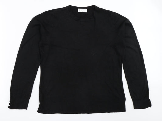 BHS Womens Black   Pullover Jumper Size 16