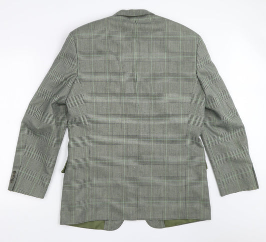 Avenue Mens Green   Jacket Blazer Size 38