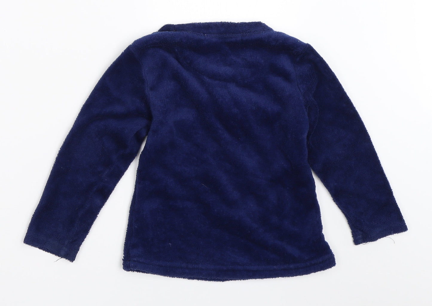 Preworn Boys Blue Solid   Pyjama Top Size 4-5 Years