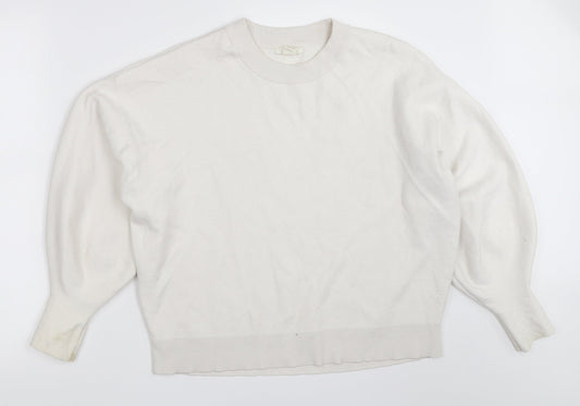 H&M Womens White   Pullover Jumper Size S