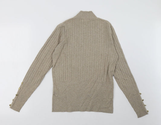 Marks and Spencer Womens Beige   Pullover Sweatshirt Size 14