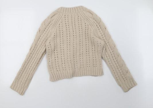 George Womens Beige   Pullover Sweatshirt Size S
