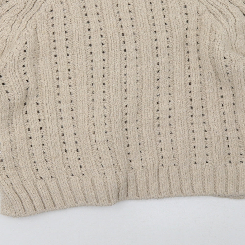 George Womens Beige   Pullover Sweatshirt Size S