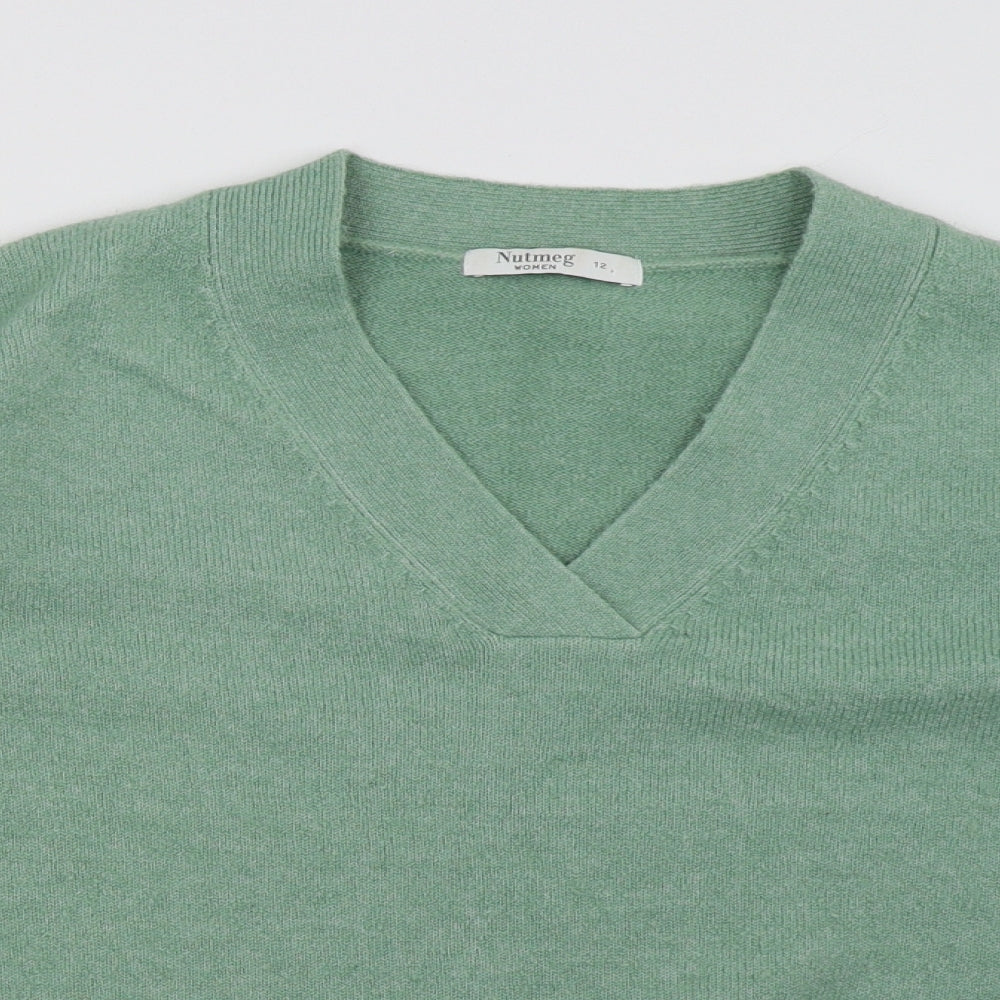 nutmge Womens Green   Pullover Sweatshirt Size 12