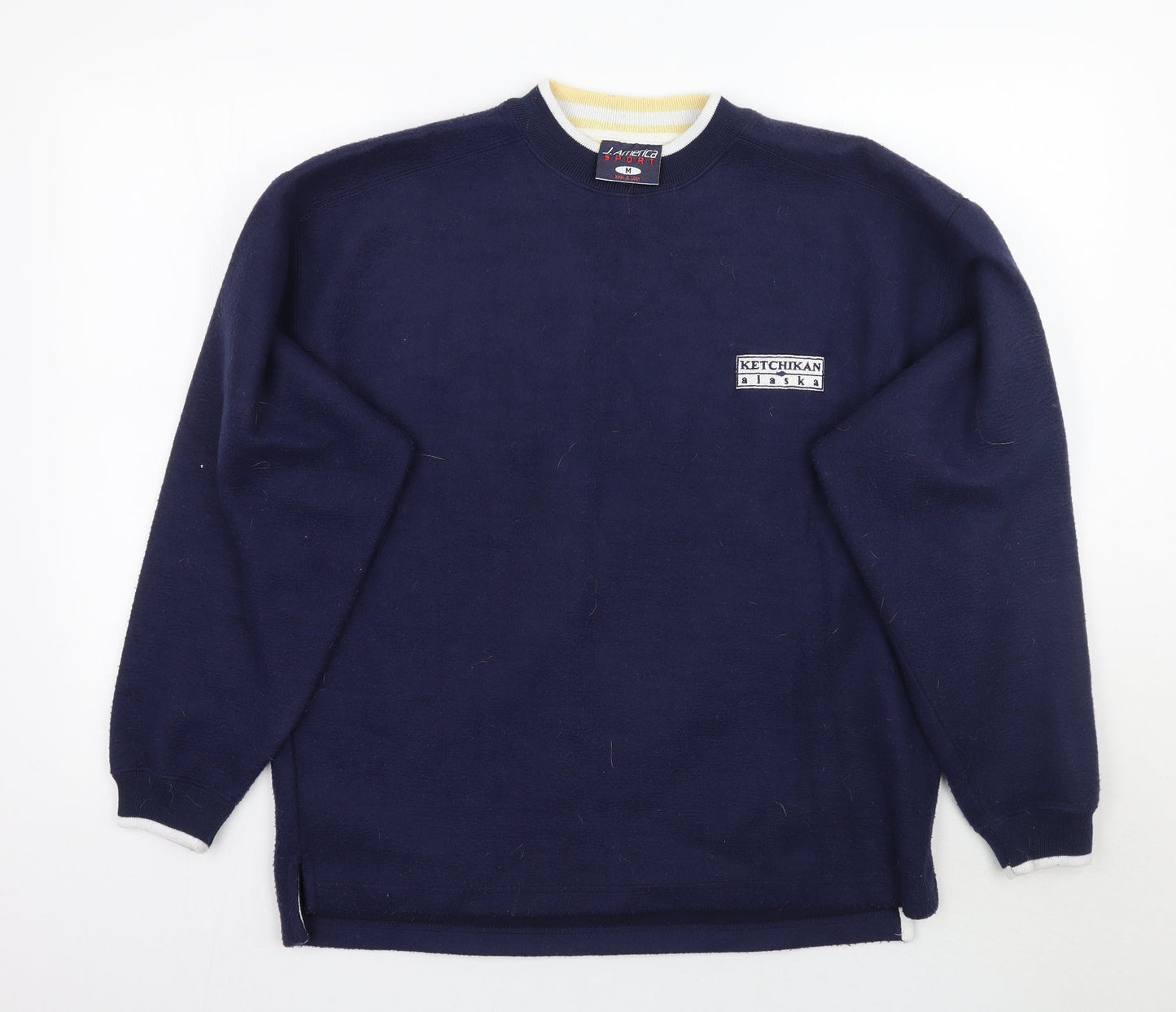 J. America Mens Blue   Pullover Jumper Size M