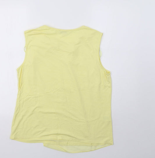 CC Womens Yellow   Basic Tank Size 16