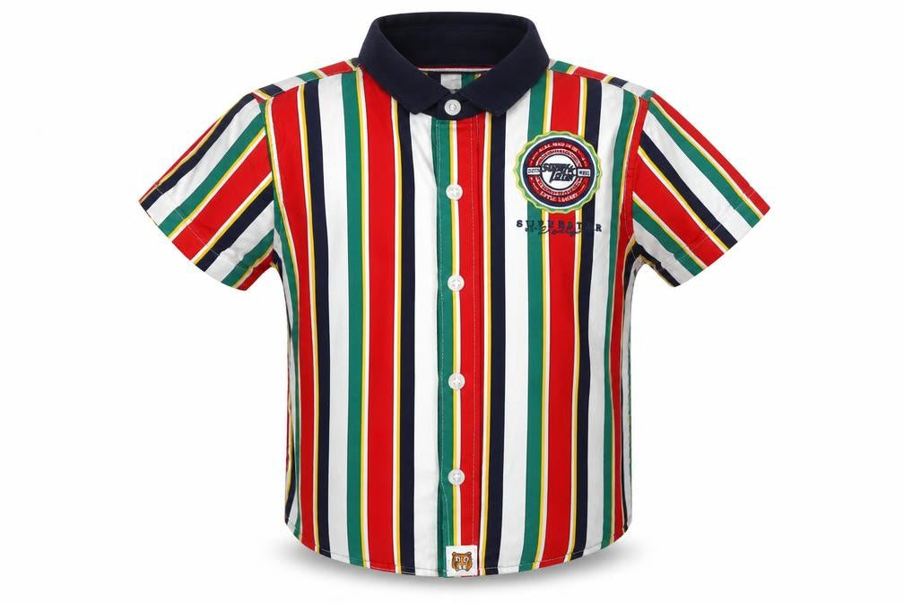 NEXT Boys Multicoloured Striped  Basic Button-Up Size 2-3 Years