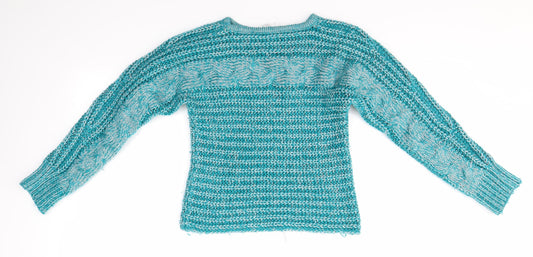 Miss Evie Girls Blue   Pullover Jumper Size 11-12 Years