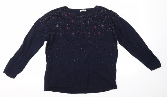 M&S Womens Blue   Pullover Jumper Size 20