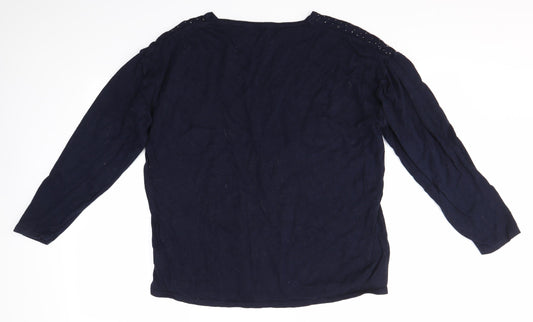M&S Womens Blue   Pullover Jumper Size 20