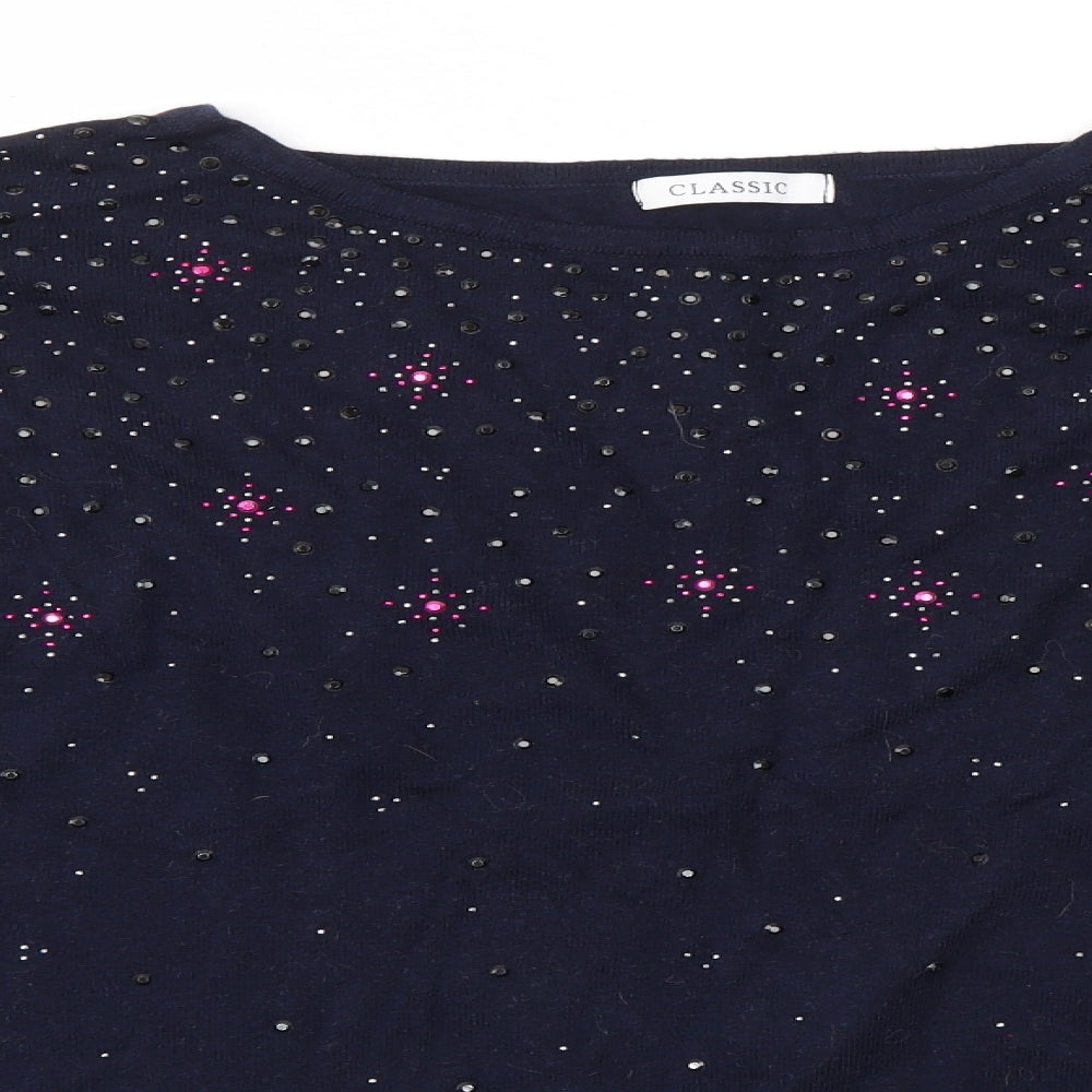 M&S Womens Blue   Pullover Jumper Size 20